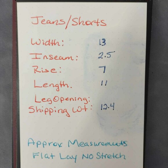 Abercrombie & fitch blue jean shorts dark wash cuffed hem 2 W26 casual preppy - Picture 2 of 9
